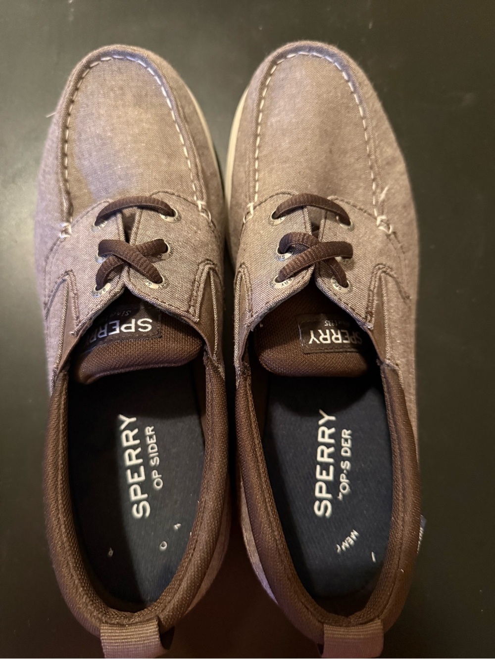 Sperry Men's Brown Canvas Boat Shoes